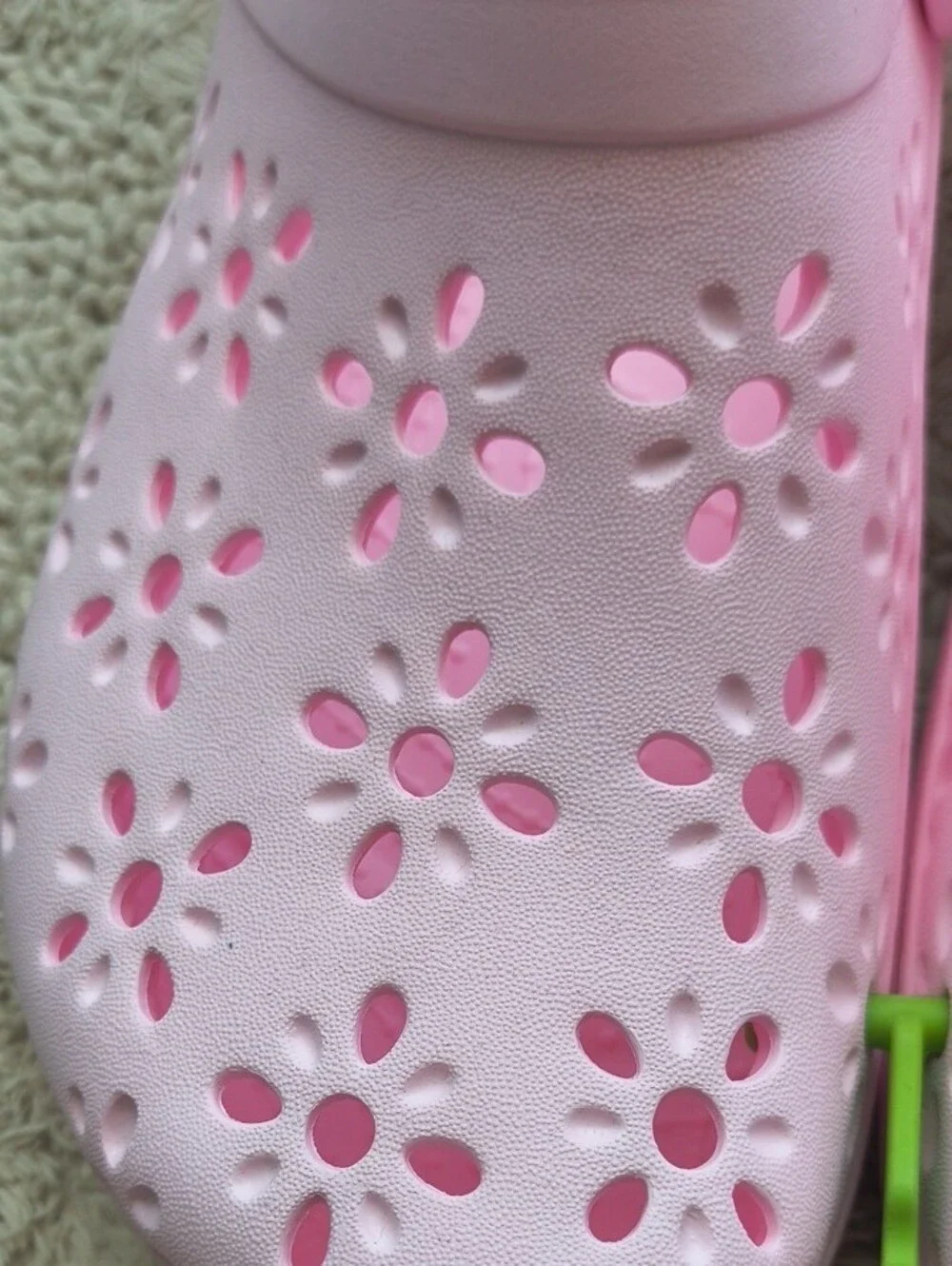 CROCS Kids Floral Classic Clog in Light Pink